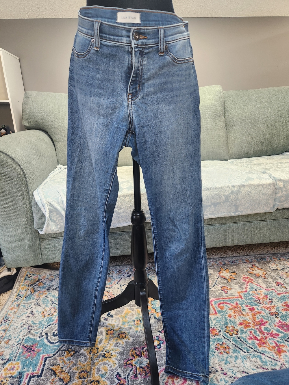 Lila Ryan Slim Skinny Blue Jeans Size 14 Good Condition!